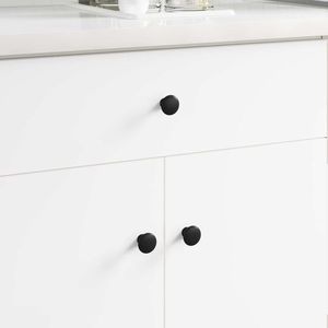 vidaXL Mânere 1461 pcs Negru Ø30 mm Aluminiu imagine