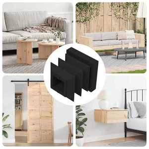 vidaXL Capete de închidere 10909 pcs Negru 15 x 15 x 15 mm PP imagine