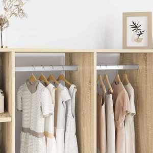 vidaXL Suport pentru bara de dulap 2 pcs Zinc alb 40 x 18 x 10 mm Fier imagine