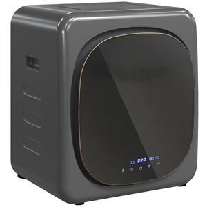 HOMCOM Uscător de rufe cu dezinfecție UV, design compact, capacitate de 4 kg, oțel inoxidabil, Gri | Aosom Romania imagine