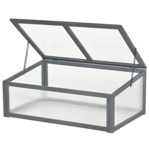 Outsunny Mini Seră, Mică Seră pentru Grădină, cu Plăci PC, Bună Penetrare a Luminii, 100L x 65B x 40H cm | Aosom Romania imagine