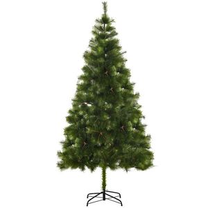 HomCom Albero di Natale Artificiale Foltissimo 210cm con 505 Rami Verdi imagine