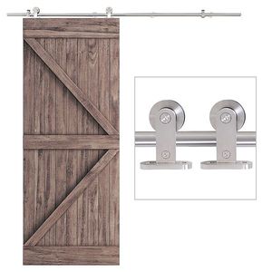 Pista pentru usa glisanta HOMCOM din otel cu kit de montare | Aosom RO imagine