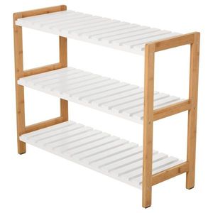 HomCom suport pentru pantofi, cu 3 rafturi, 70x26x57, 5 cm | AOSOM RO imagine