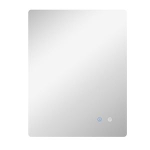 kleankin Oglindă dreptunghiulară de perete LED pentru baie 80 x 60 cm luminozitate reglabilă alb transparent | Aosom Romania imagine