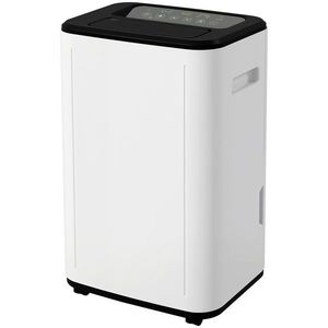HOMCOM Dezumidificator Electric Rezervor Apă 6 L 20L/zi cu 3 Moduri 2 Trepte Temporizator 33, 5x26x53 cm Alb | Aosom Romania imagine