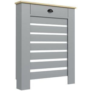 HOMCOM Copertură pentru Calorifer din MDF cu Sertar, 78x19x95.5 cm, Gri | Aosom Romania imagine