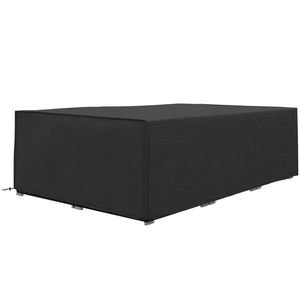 Outsunny Husă pentru mobilier de grădină, prelată pentru masă de grădină țesătură Oxford impermeabilă anti-UV, 222 x 155 x 67 cm, negru | Aosom Romania imagine