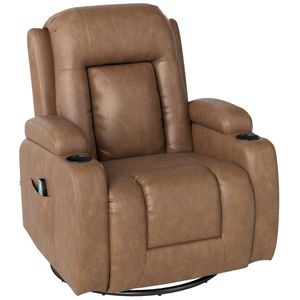 HOMCOM Fotoliu de Masaj cu Încălzire, Înclinare la 150°, 8 Puncte de Masaj și Telecomandă, 85x94x104 cm, Negru | Aosom Romania imagine