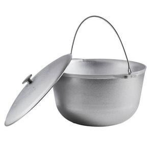 Ceaun Aluminiu Alimentar 5 L cu Capac, Inteliced® – Turnat in Matrite de Racire, Fund Plat Gros, Curatare Rapida imagine