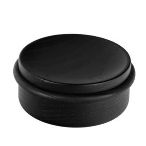 Opritor pentru usa Luv Wood, finisaj negru mat lacuit, 71x30 mm imagine