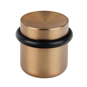 Opritor pentru usa Luv, finisaj alama cava periata, 36x35 mm imagine