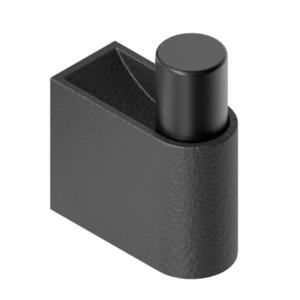 Agatatoare cuier Casey, finisaj negru lava texturat/negru mat, 23x61 mm imagine