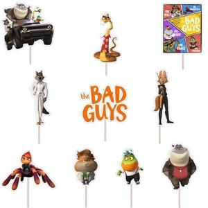 Set figurine tort/brioșe Bad Guys, Bita Decorations, Photo Paper Glossy imagine