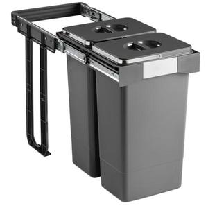 Cos de gunoi Free Jazz 40 incorporabil, colectare selectiva, 2 compartimente x 26 litri imagine