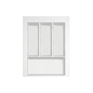 Suport organizare tacamuri Max, alb, pentru latime exterioara corp 400 mm, montabil in sertar de bucatarie, 490x350 mm imagine