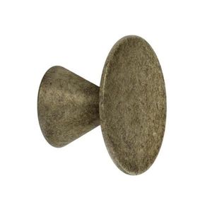 Agatatoare cuier Stam, finisaj alama antichizata, 60x35 mm imagine