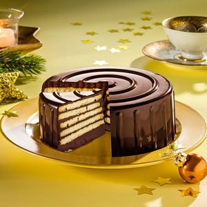 Tort Ciocolată rece, rotund imagine