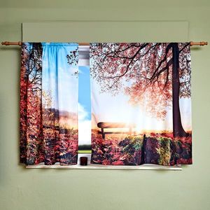 2 perdele Autumn Forest imagine