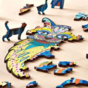 Puzzle din lemn Pisica imagine