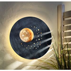 Decorațiune de perete LED Luna și cerul înstelat imagine