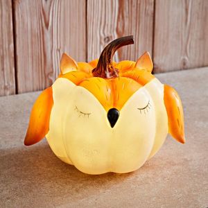 Dovleac LED cu bufniță imagine