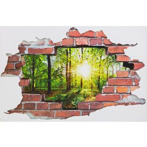 Autocolant 3D de perete Pădure imagine