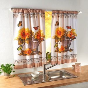 2 perdele Floarea-soarelui imagine