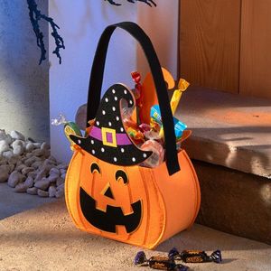 Geantă de Halloween Dovleac cu pălărie imagine