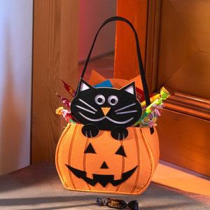 Geantă de Halloween Dovleac cu pisică imagine