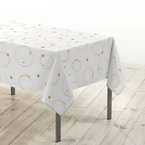 Față de masă cu imprimeu de stea aurie imagine