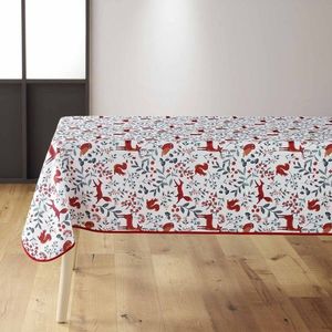 Față de masă cu tematică de pădure, cu finisaj rezistent la pete imagine