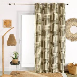 Perdea jacquard cu imprimeu de linii imagine