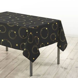 Față de masă cu imprimeu de stea aurie imagine