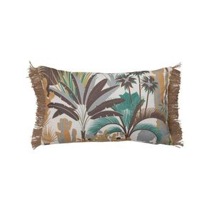 Pernă dreptunghiulară cu imprimeu junglă imagine