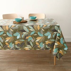 Față de masă cerată cu imprimeu de frunze imagine