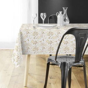 Față de masă cu motiv vegetal metalic imagine