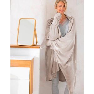 Pătură din fleece cu glugă pentru televizor imagine