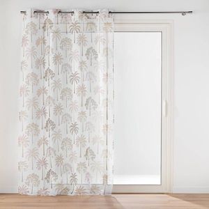 Perdea voal cu model de palmieri imagine