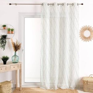 Perdea voal cu broderie în valuri imagine