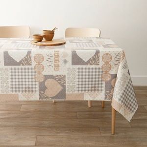 Față de masă cerată cu motiv de cabană de munte imagine