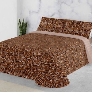 Cuvertură matlasată cu imprimeu zebră imagine