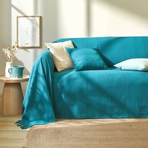 Colecție de cuverturi și fețe de pernă țesute manual, în culori uni imagine