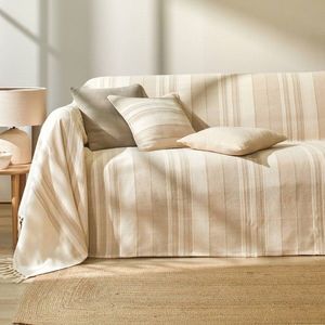 Colecție de cuverturi și fețe de pernă cu dungi țesute manual imagine