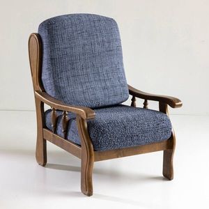 Husă din microfibră tip broască cu imprimeu texturat, pentru fotoliu rustic imagine