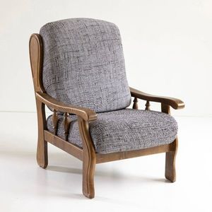 Husă din microfibră tip broască cu imprimeu texturat, pentru fotoliu rustic imagine