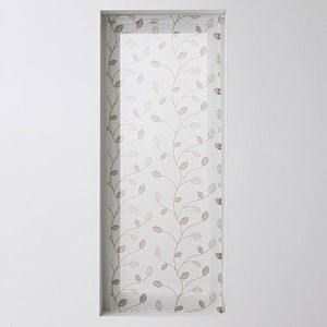 Cortină din vitraliu cu motiv de frunze și finisaj cu ochiuri imagine