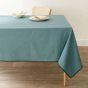 O față de masă din bumbac monocolor, cu un finisaj original imagine