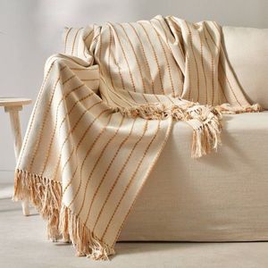 Husă de canapea în carouri sau franjuri imagine