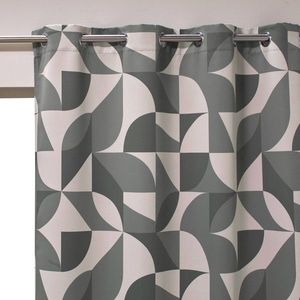 Perdea opacă cu imprimeu grafic imagine